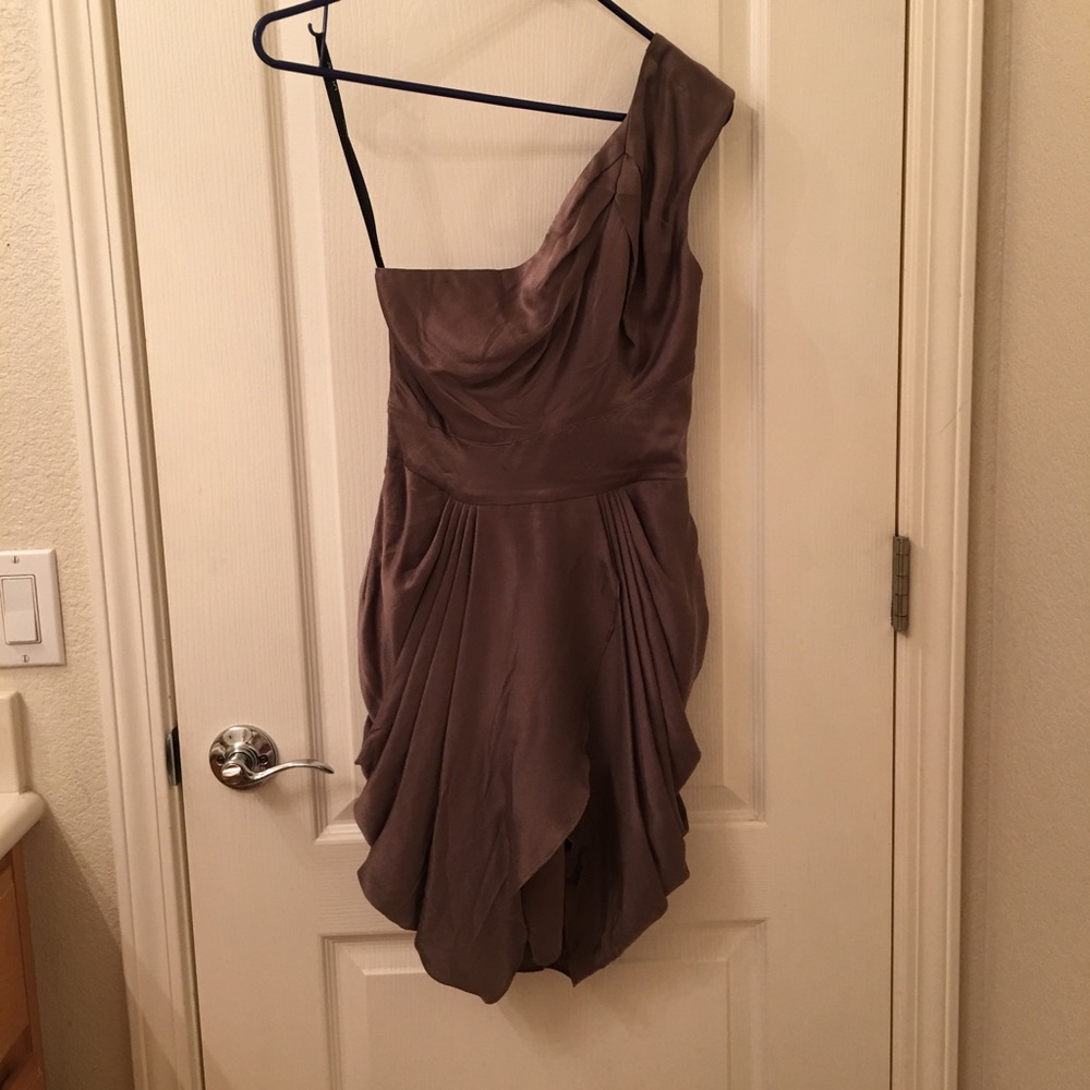 Bebe silky drape party dress